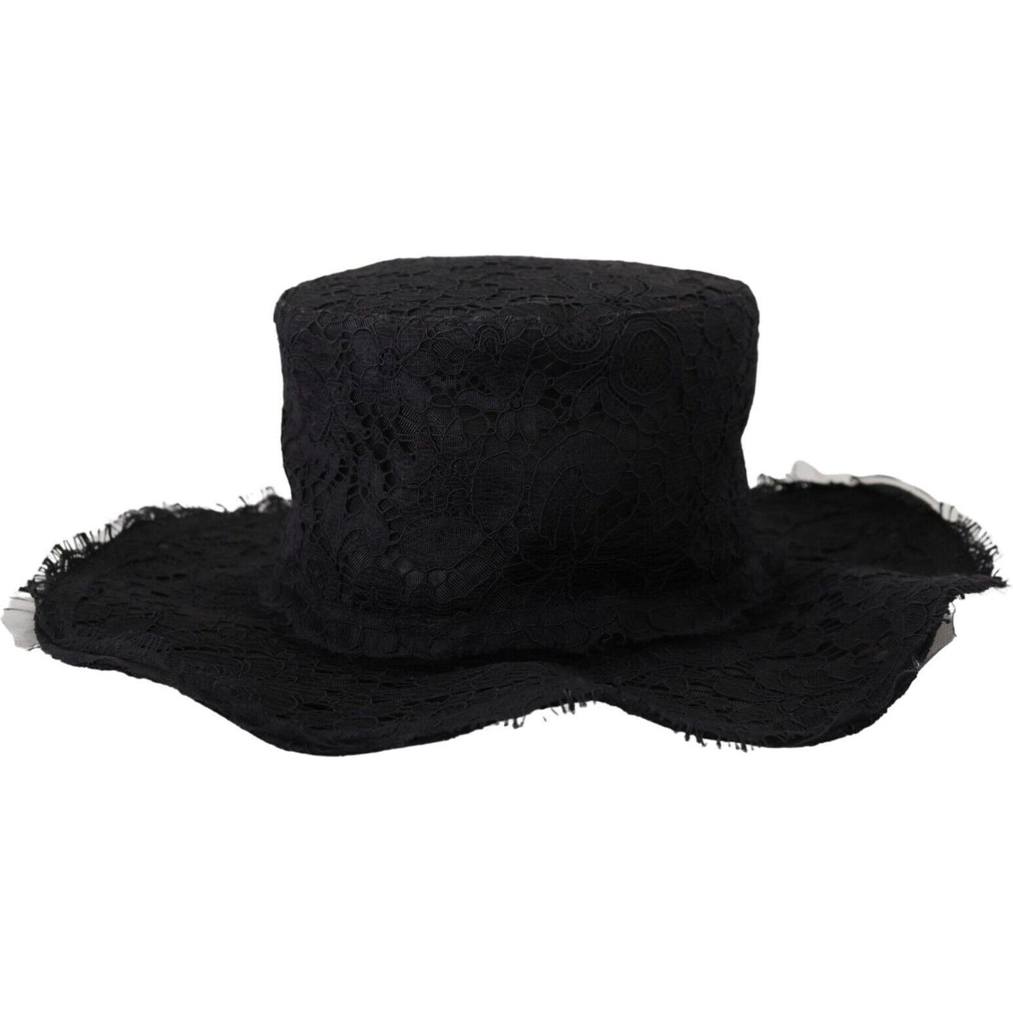 Dolce & Gabbana Elegant Black Top Hat - Timeless Fashion Statement Dolce & Gabbana