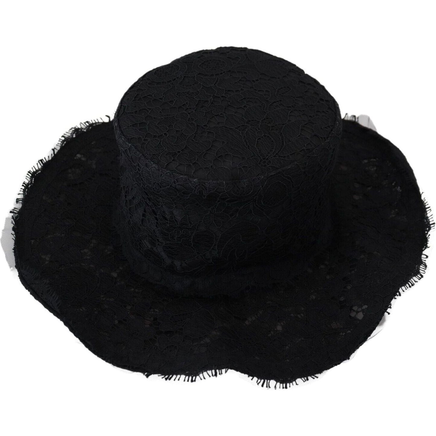 Dolce & Gabbana Elegant Black Top Hat - Timeless Fashion Statement Dolce & Gabbana