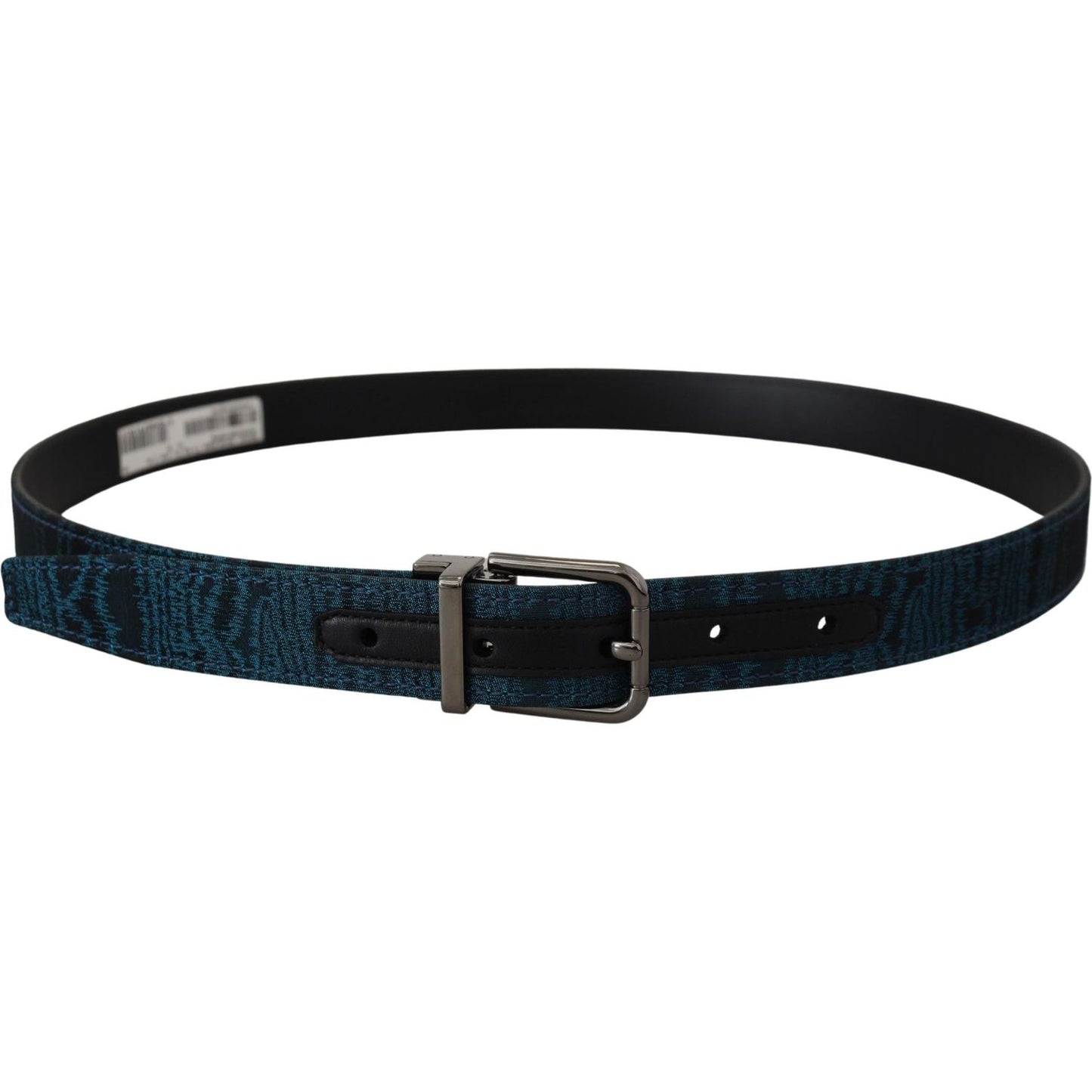 Dolce & Gabbana Elegant Blue Jacquard Designer Belt Dolce & Gabbana