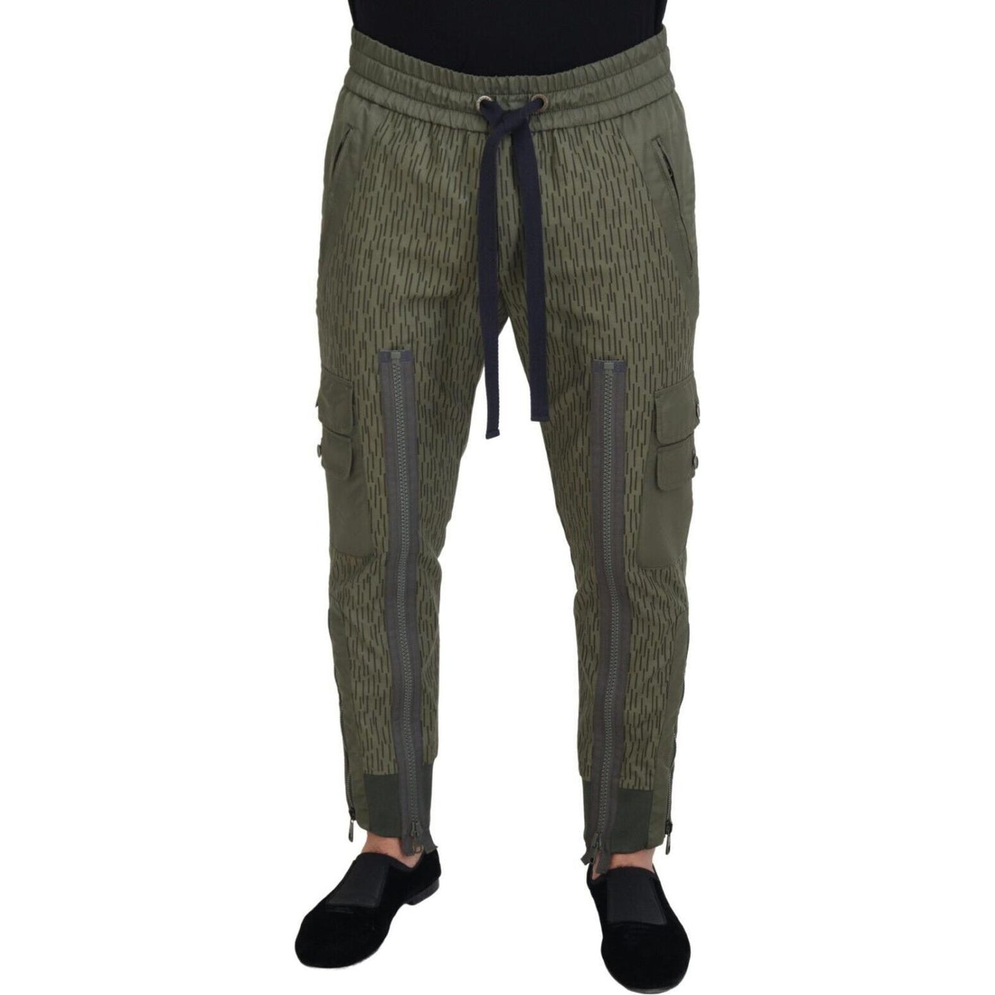 Dolce & Gabbana Elegant Green Cotton Blend Pants Dolce & Gabbana