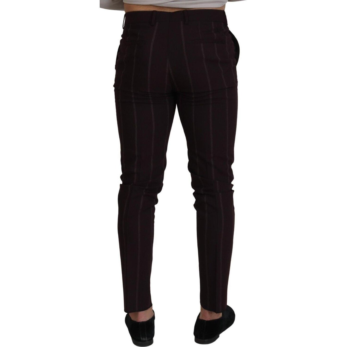 Dolce & Gabbana Elegant Brown Wool Blend Trousers Dolce & Gabbana