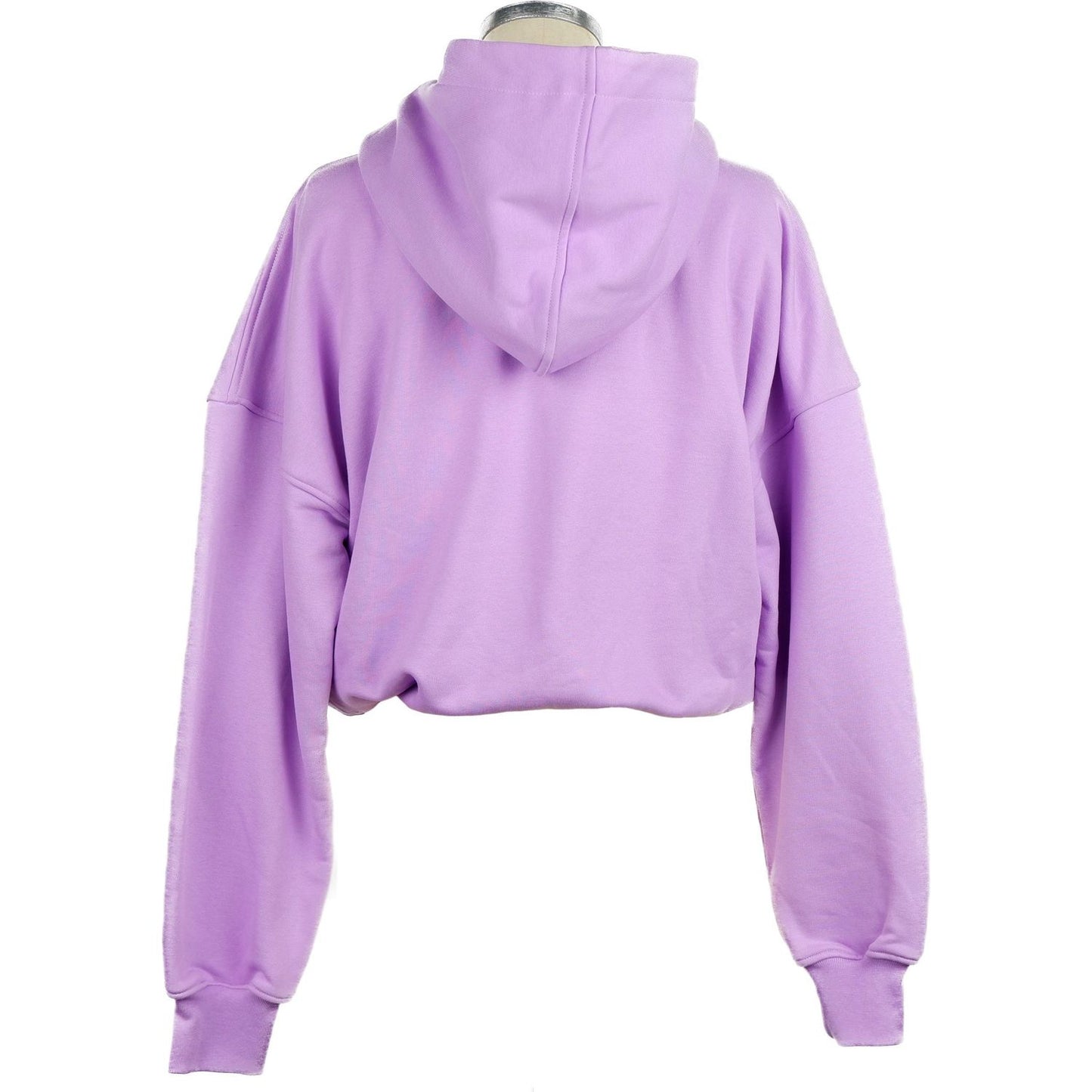 Comme Des Fuckdown Chic Purple Hooded Sweatshirt with Logo Print Comme Des Fuckdown