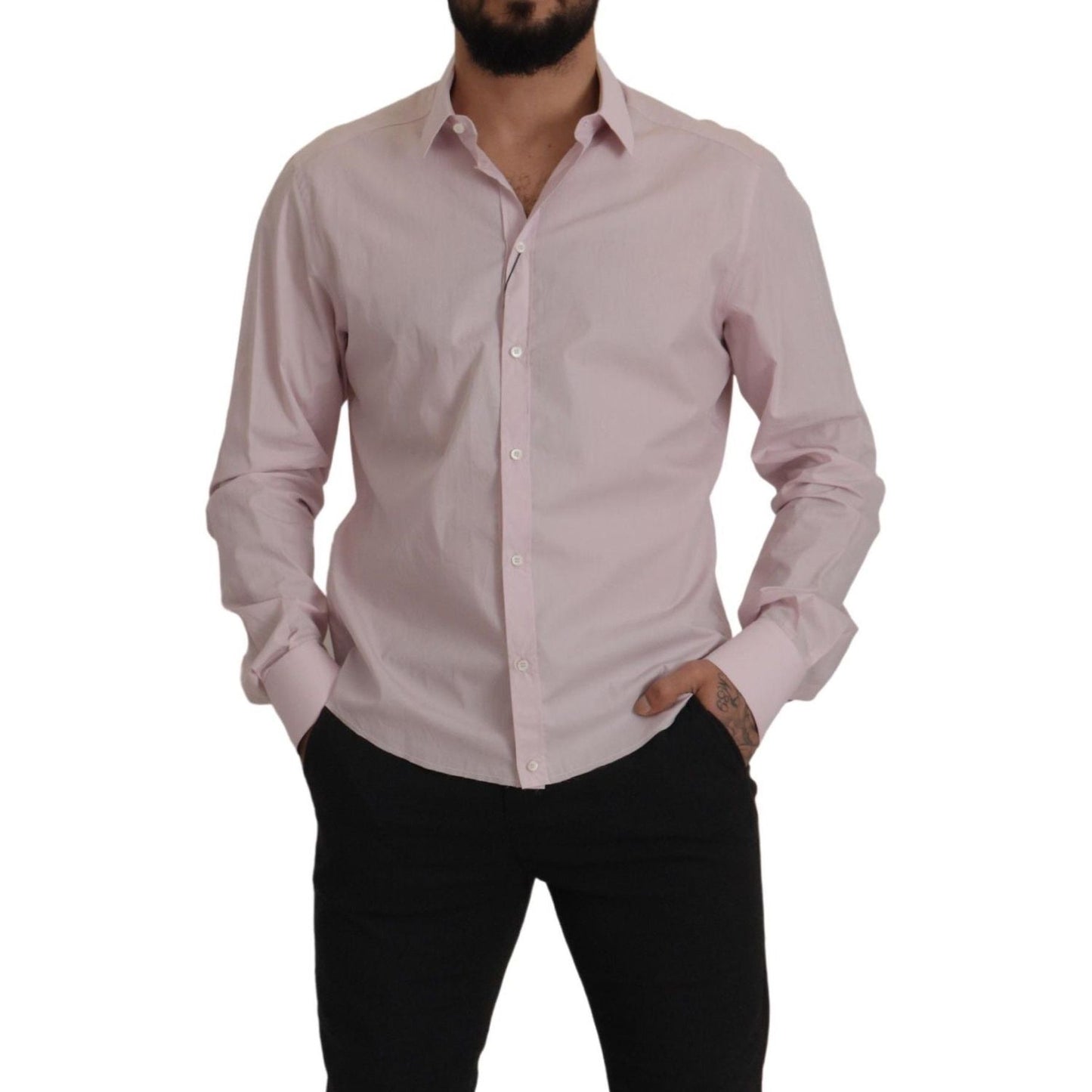 Dolce & Gabbana Elegant Slim Fit Cotton Dress Shirt Dolce & Gabbana