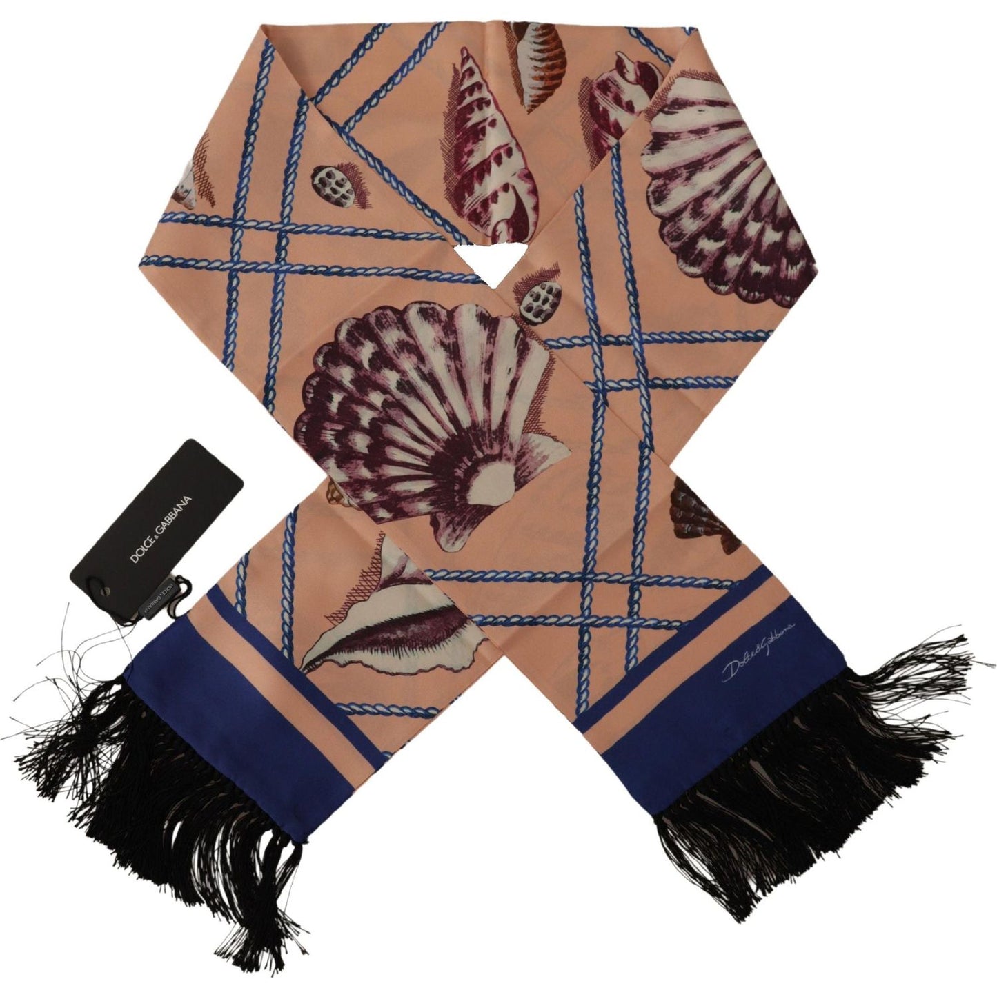 Dolce & Gabbana Elegant Silk Men's Scarf Wrap - Multicolor Luxury Accessory Dolce & Gabbana