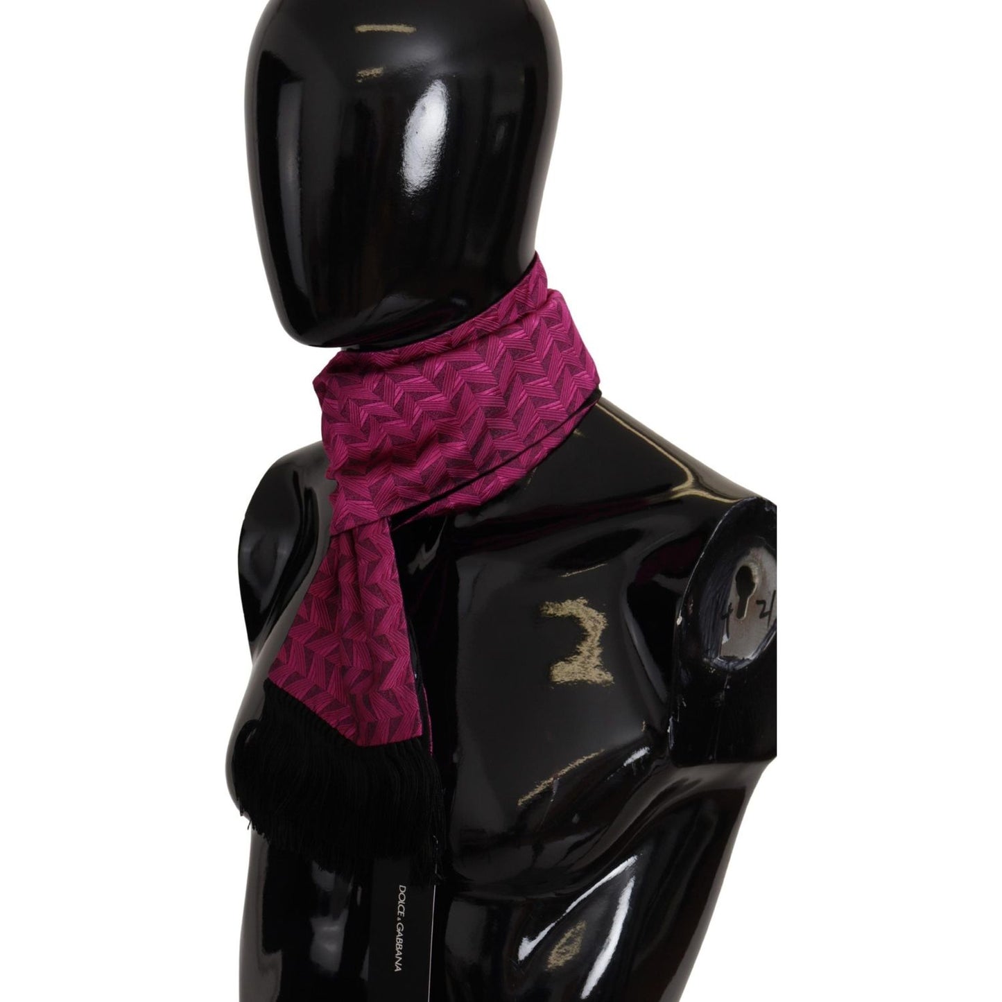 Dolce & Gabbana Elegant Magenta Silk Men's Scarf Wrap Dolce & Gabbana