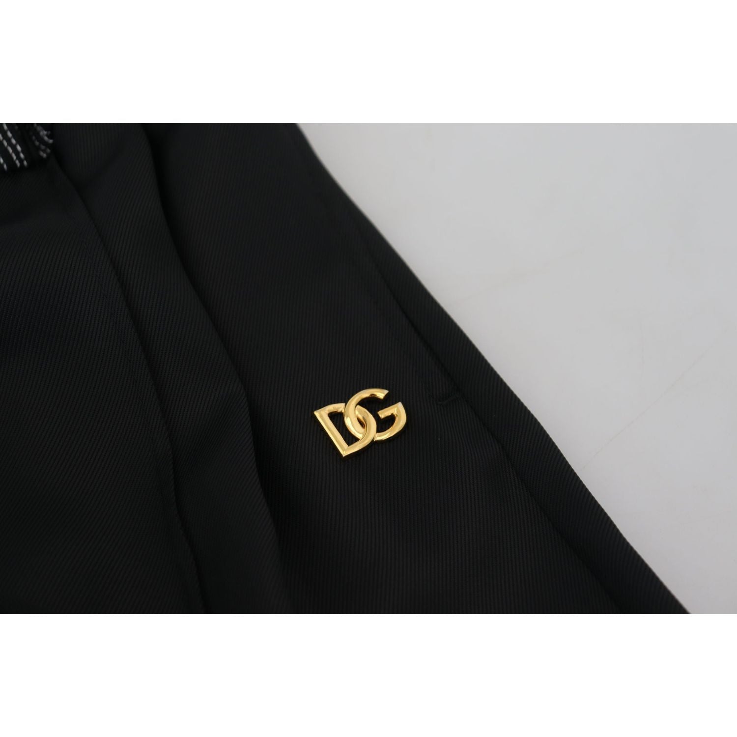 Dolce & Gabbana Black Straight Fit Cotton Pants