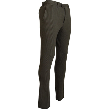 BENCIVENGA Multicolor Striped Pure Cotton Men Pants 1728,67345645728,BENCIVENGA,Clothing,IT46 | S,IT48 | M,IT50 | L,IT52 | L,IT54 | XL,Jeans & Pants - Men - Clothing,Material: Pure Cotton,Men,Men - Clothing,Multicolor,New with tags,Pants - Clothing,Skinny