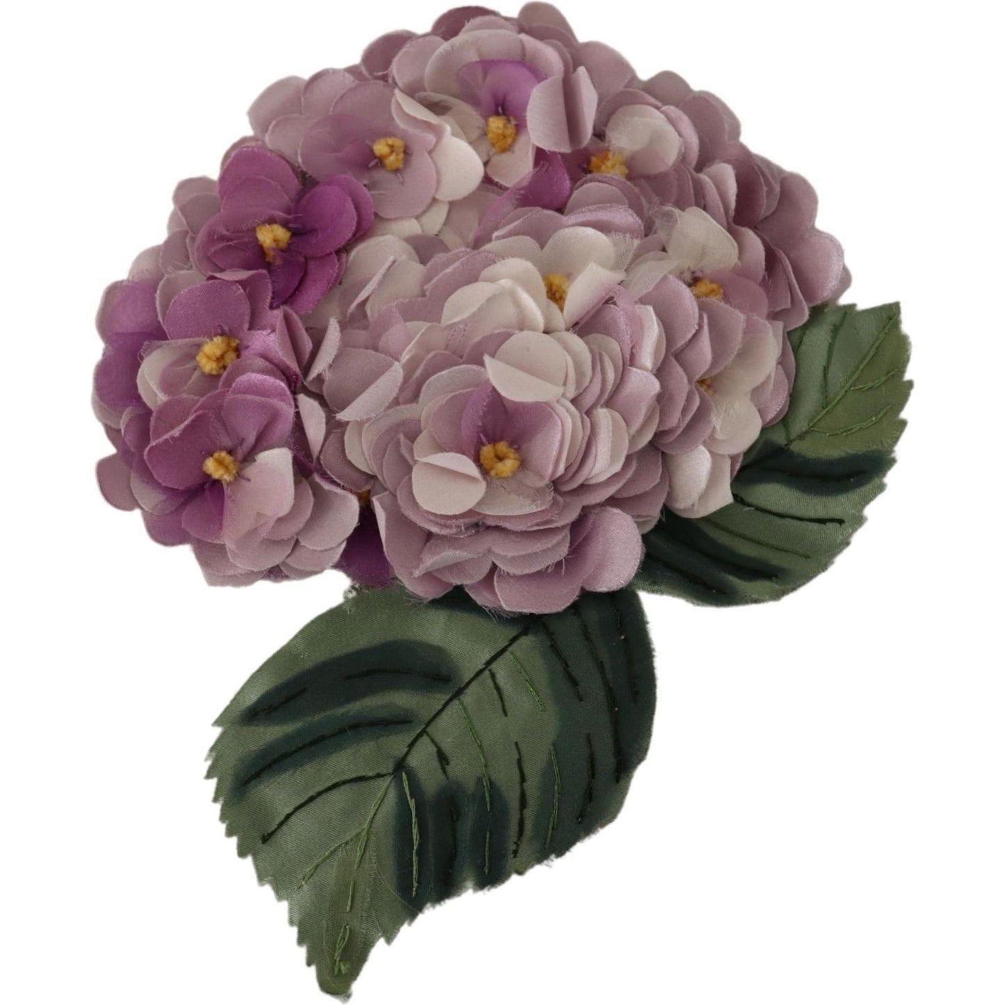 Dolce & Gabbana Elegant Purple Floral Silk Blend Brooch Brooch Dolce & Gabbana