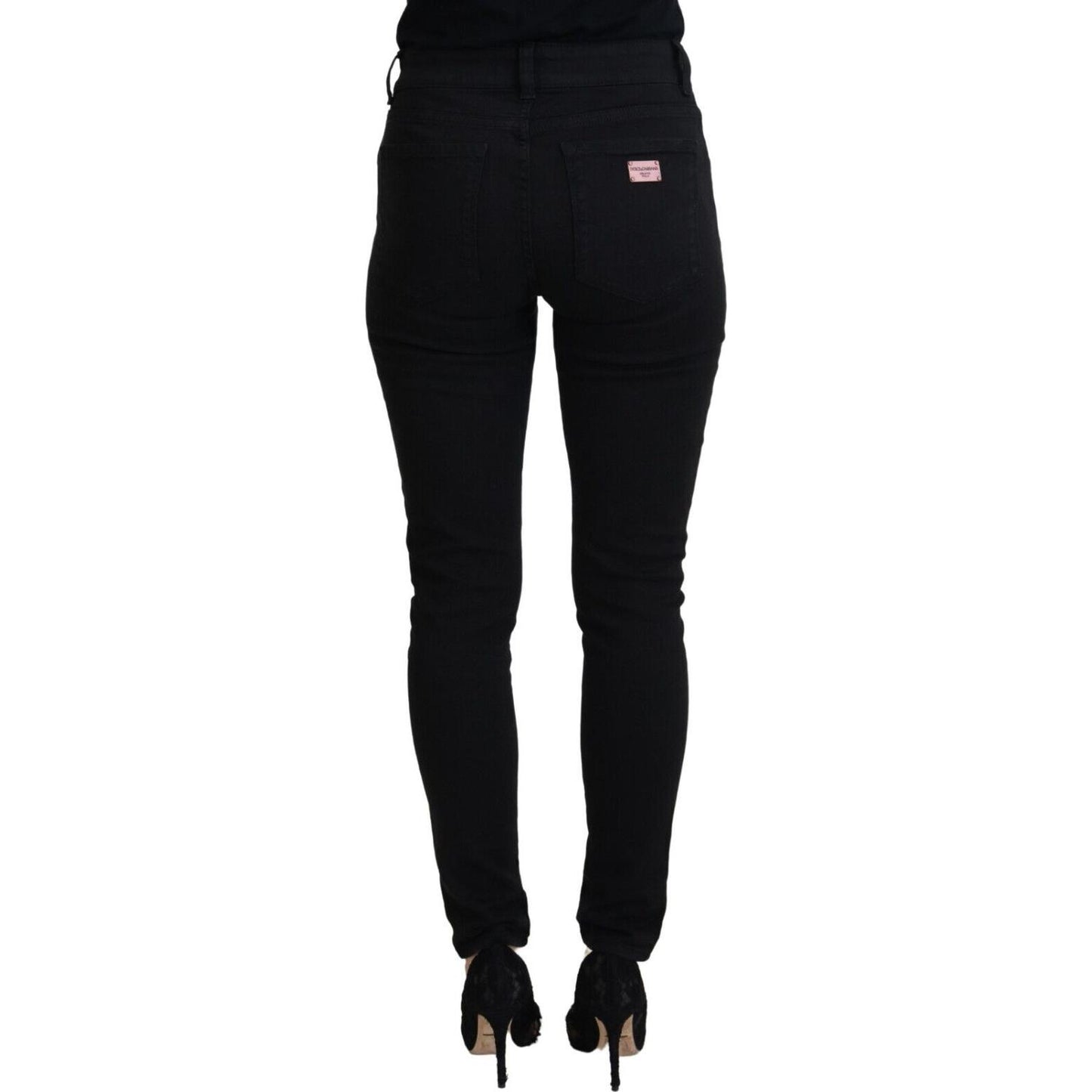 Dolce & Gabbana Elegant Black Denim Pants Dolce & Gabbana