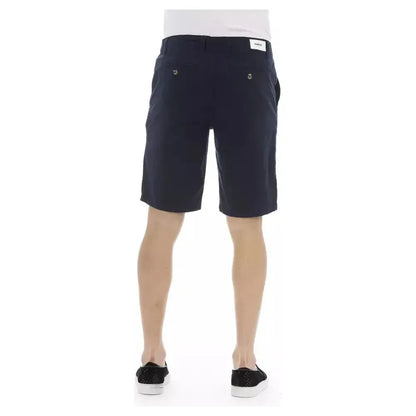 Baldinini Trend Blue Cotton Men Bermuda Short