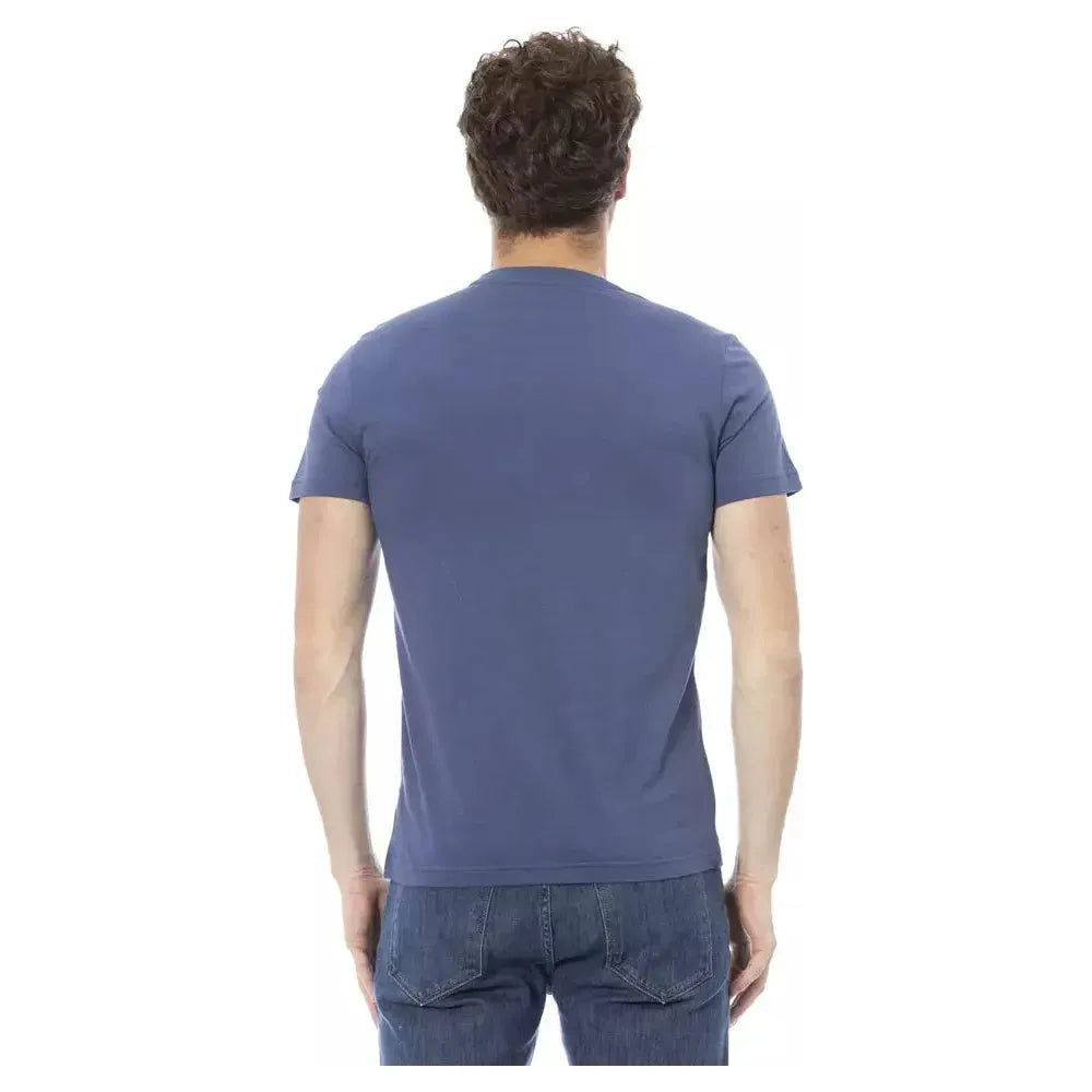 Baldinini Trend Blue Cotton Men T-Shirt
