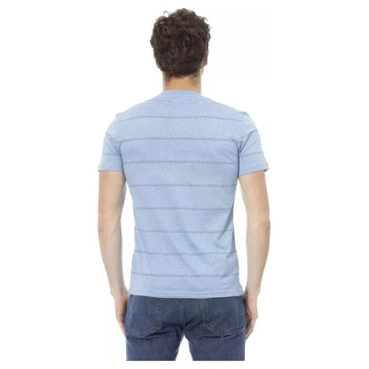 Baldinini Trend Light Blue Cotton Men T-Shirt