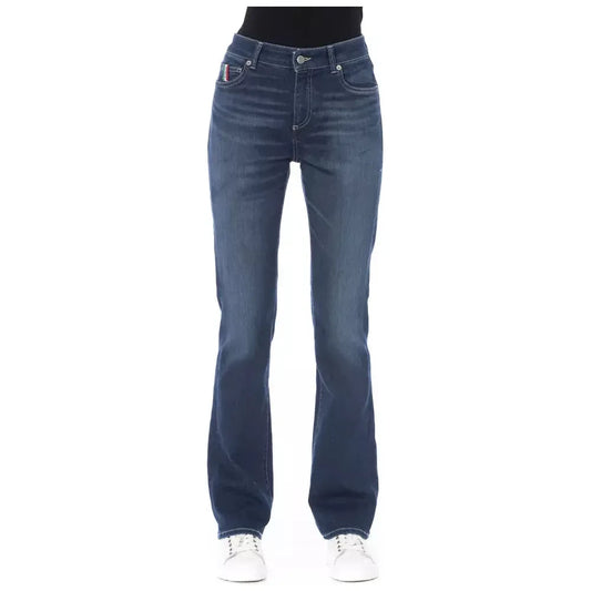 Baldinini Trend Blue Cotton Women Jeans Baldinini Trend