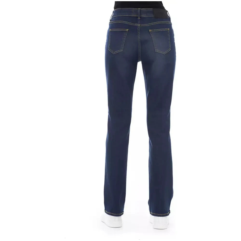 Baldinini Trend Blue Cotton Women Jeans Baldinini Trend