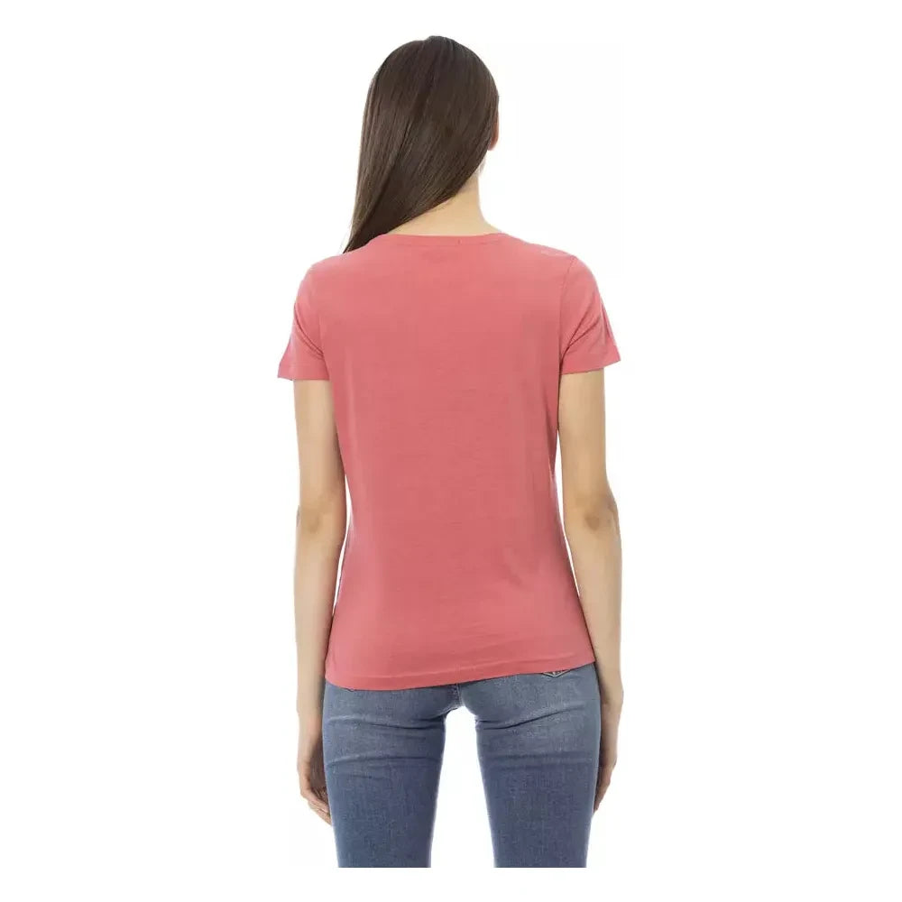 Trussardi Action Chic Fuchsia Short Sleeve Fashion Tee Trussardi Action