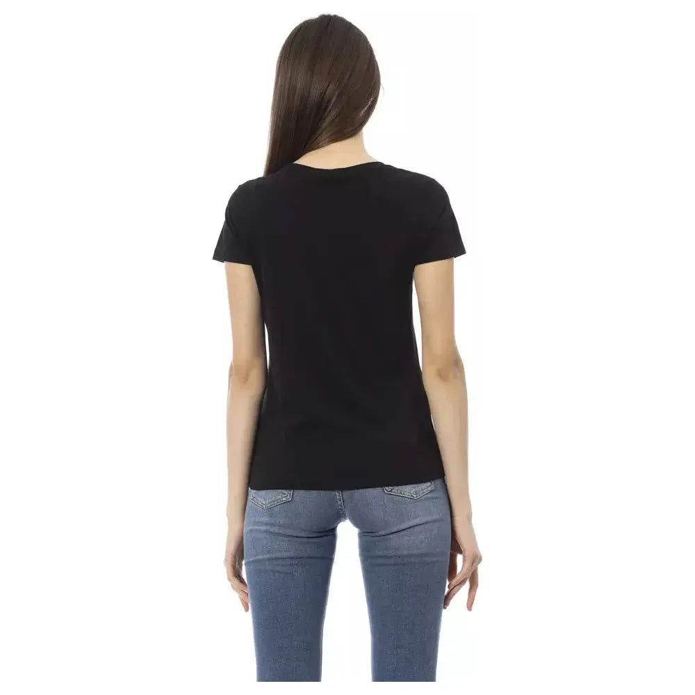 Trussardi Action Black Cotton Women T-Shirt