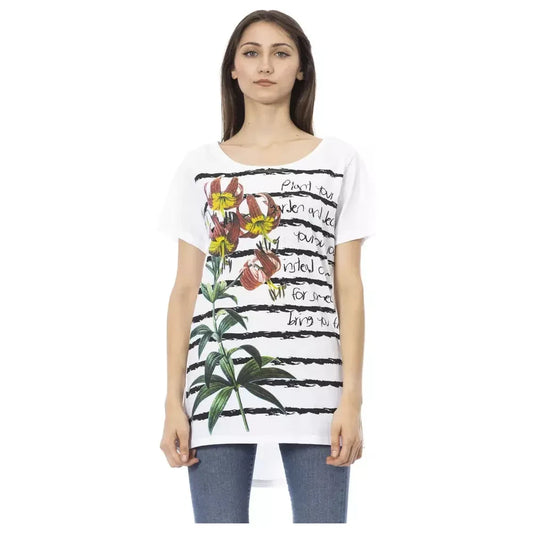 Trussardi Action White Cotton Women Top Trussardi Action