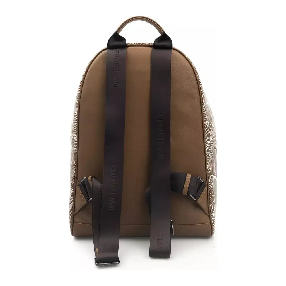 Elegant Leather Backpack with front Pocket