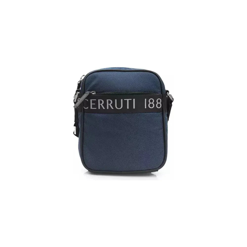 Cerruti 1881 Blue Nylon Men Messenger Bag Cerruti 1881