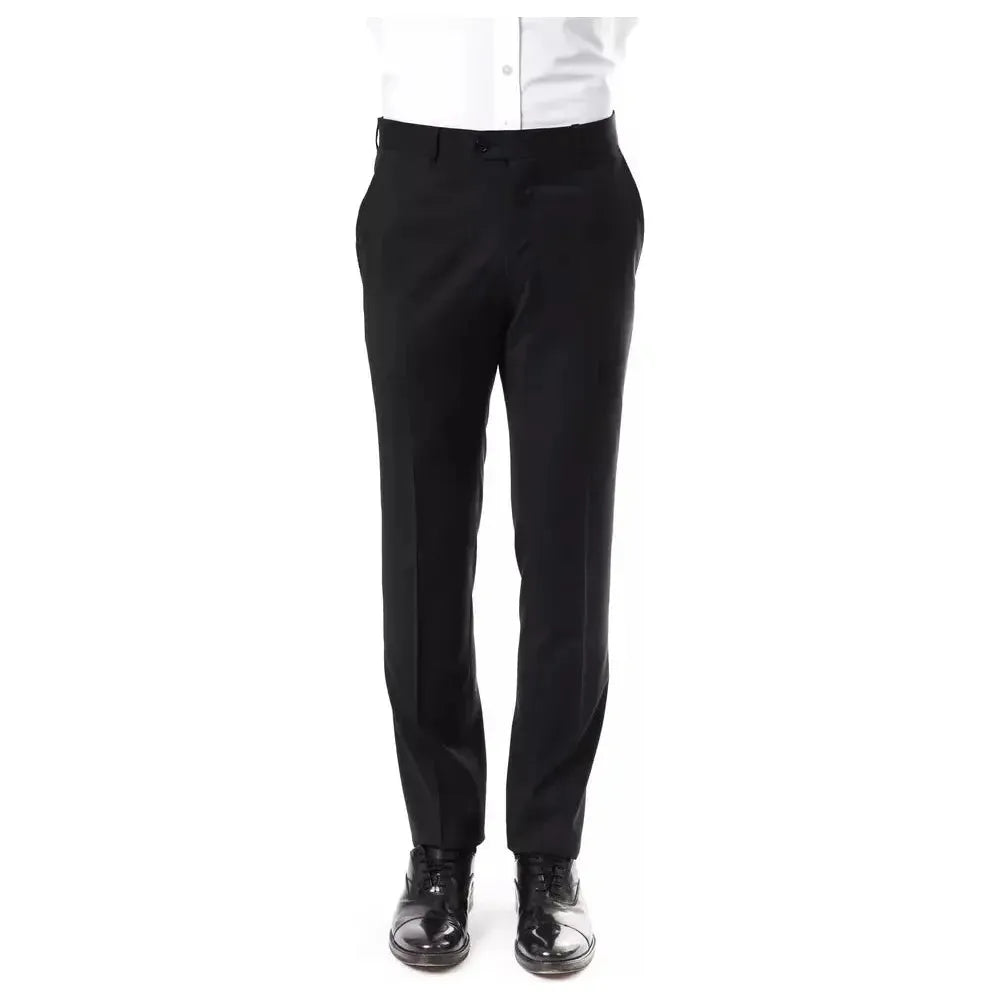 Uominitaliani Gray Wool Men's Suit Pants
