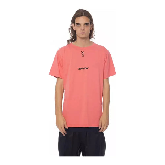 Nicolo Tonetto Pink Cotton Men T-Shirt Nicolo Tonetto