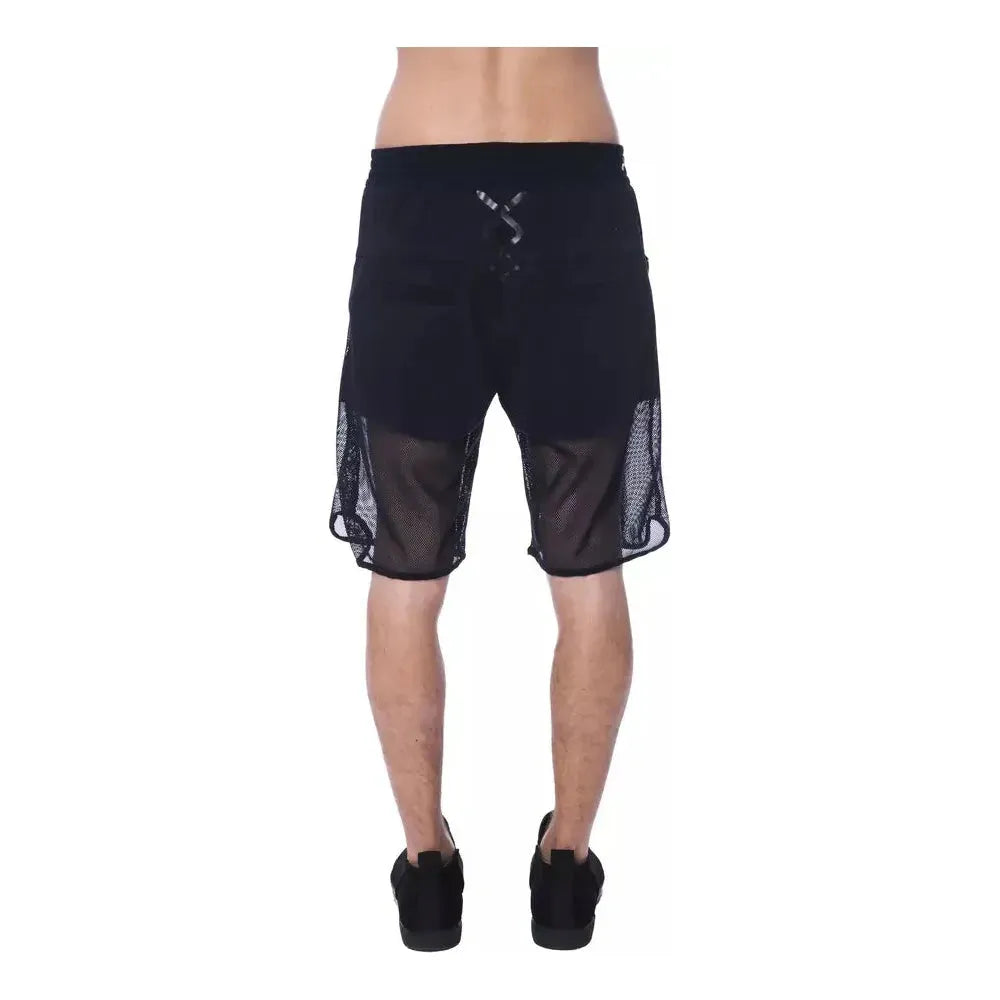 Nicolo Tonetto Black Polyester Men Short Nicolo Tonetto