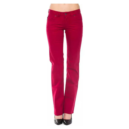 Ungaro Fever Red Cotton Women's Pants