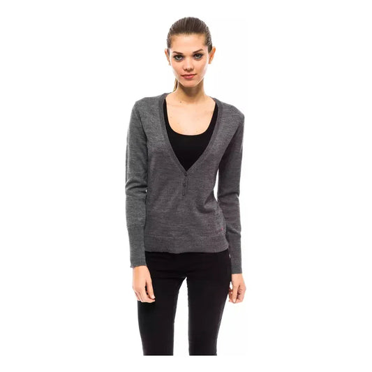 Ungaro Fever Gray Wool Women Sweater Ungaro Fever