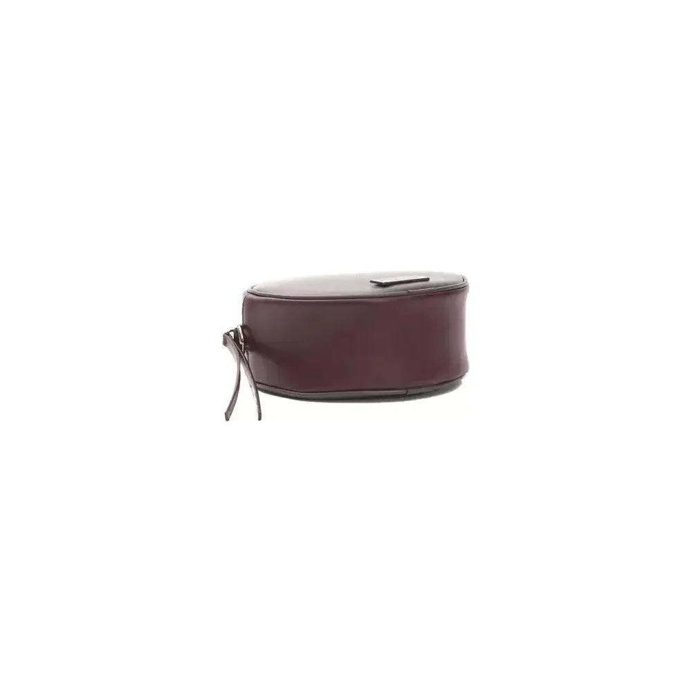 Pompei Donatella Burgundy Leather Women Crossbody Pompei Donatella