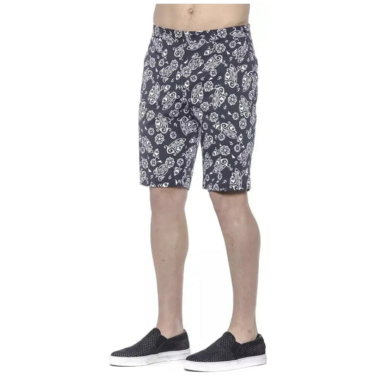 PT Torino Blue Cotton Mens Bermuda Short Shorts PT Torino