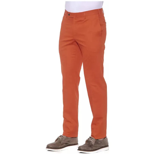 PT Torino Red Cotton Men Trouser Jeans & Pants PT Torino