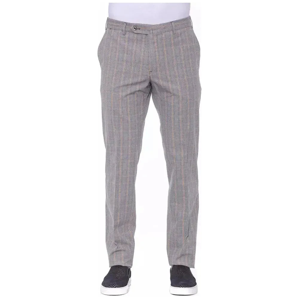 PT Torino Gray Cotton Men's Trouser Jeans & Pants PT Torino