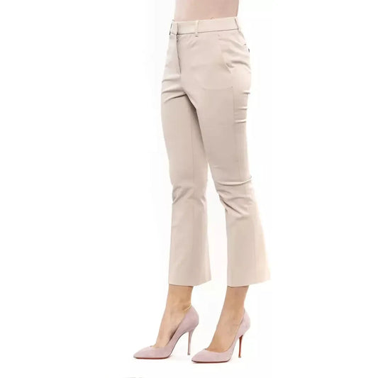 Peserico Beige Cotton Women Trouser Jeans & Pants Peserico