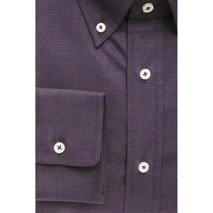 Robert Friedman Black Cotton Men's Shirt