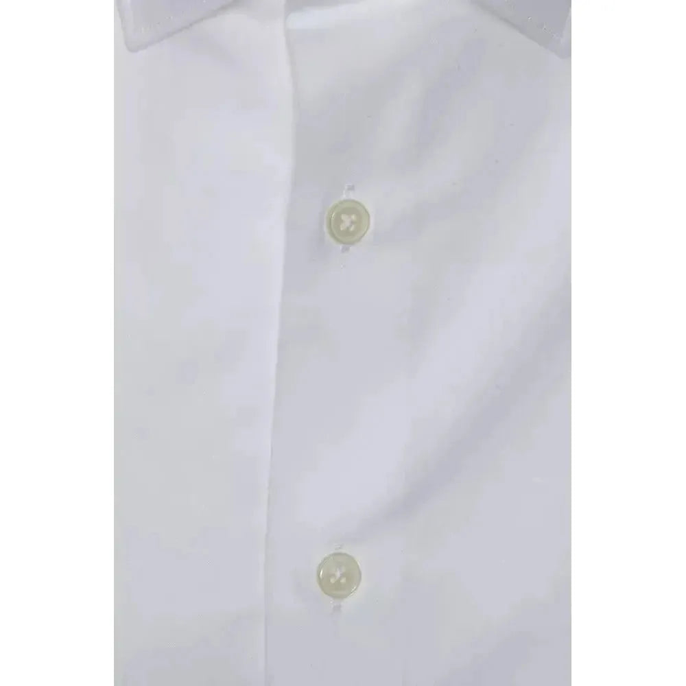 Robert Friedman White Cotton Men Shirt Robert Friedman