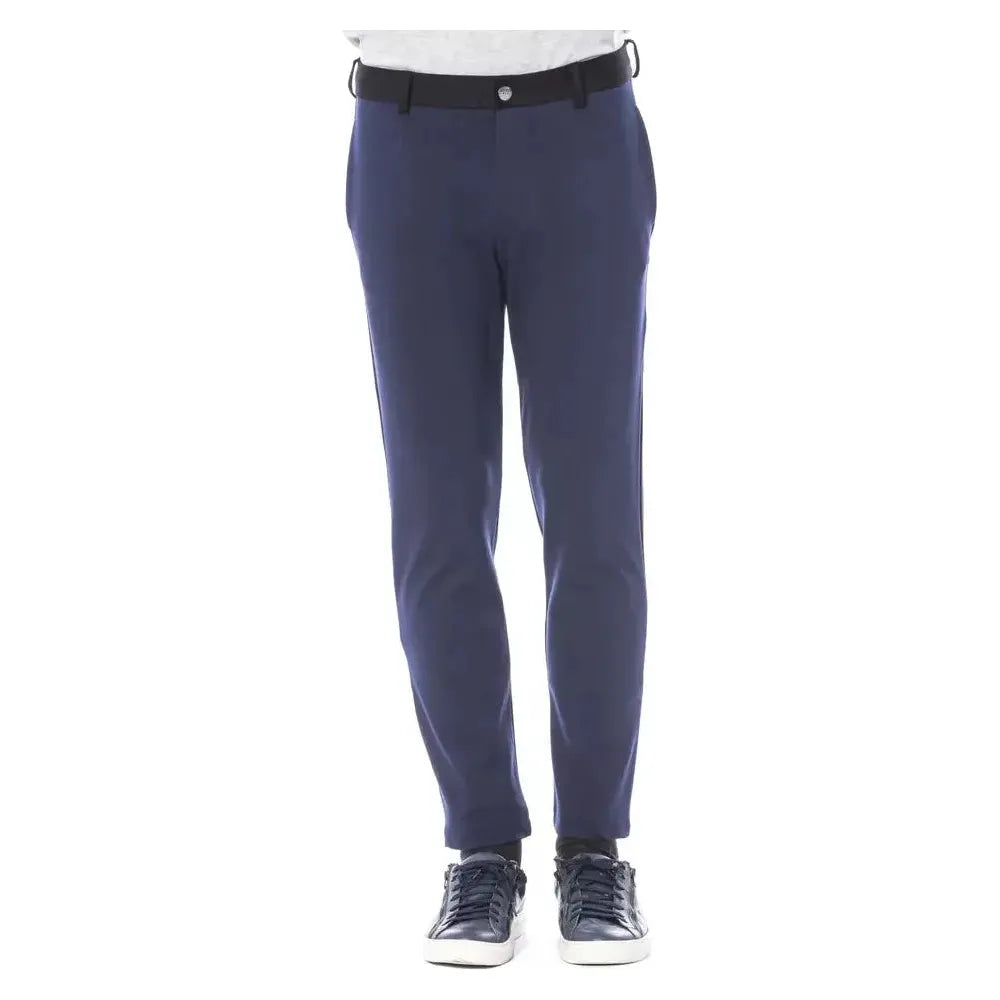 Verri Blue Viscose Men Pants Jeans & Pants Verri