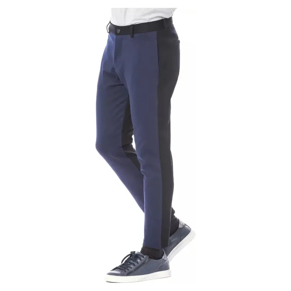 Verri Blue Viscose Men Pants Jeans & Pants Verri