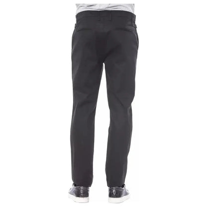 Verri Black Cotton Men's Pant