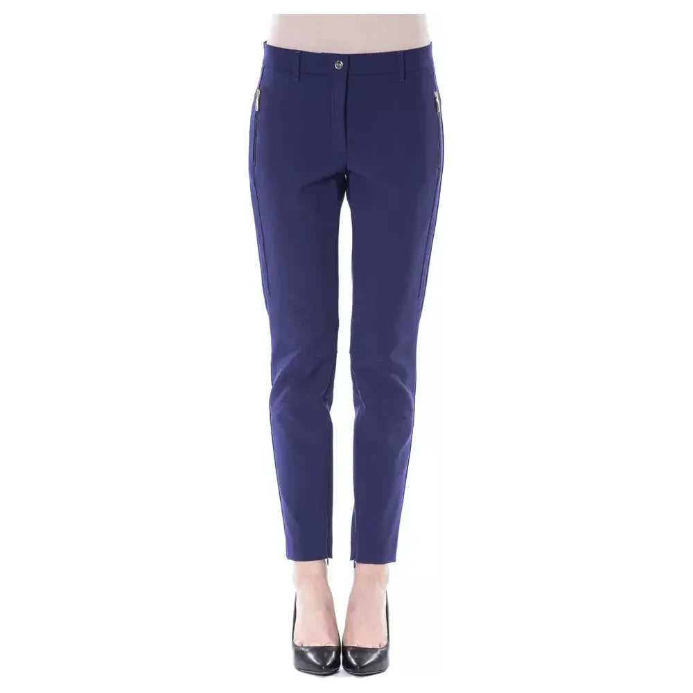 BYBLOS Blue Polyester Women Pant BYBLOS