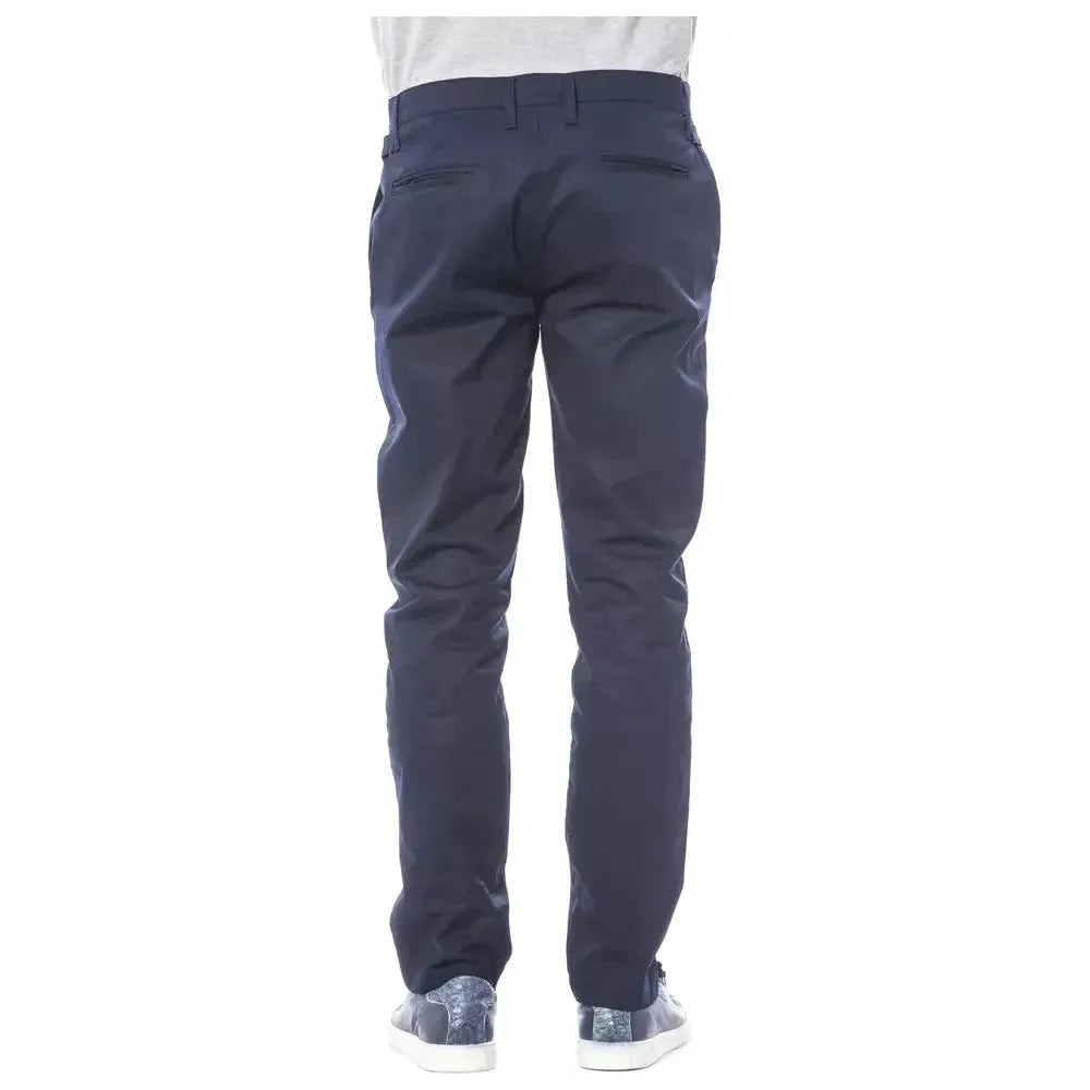 Verri Blue Polyester Men Pant Verri