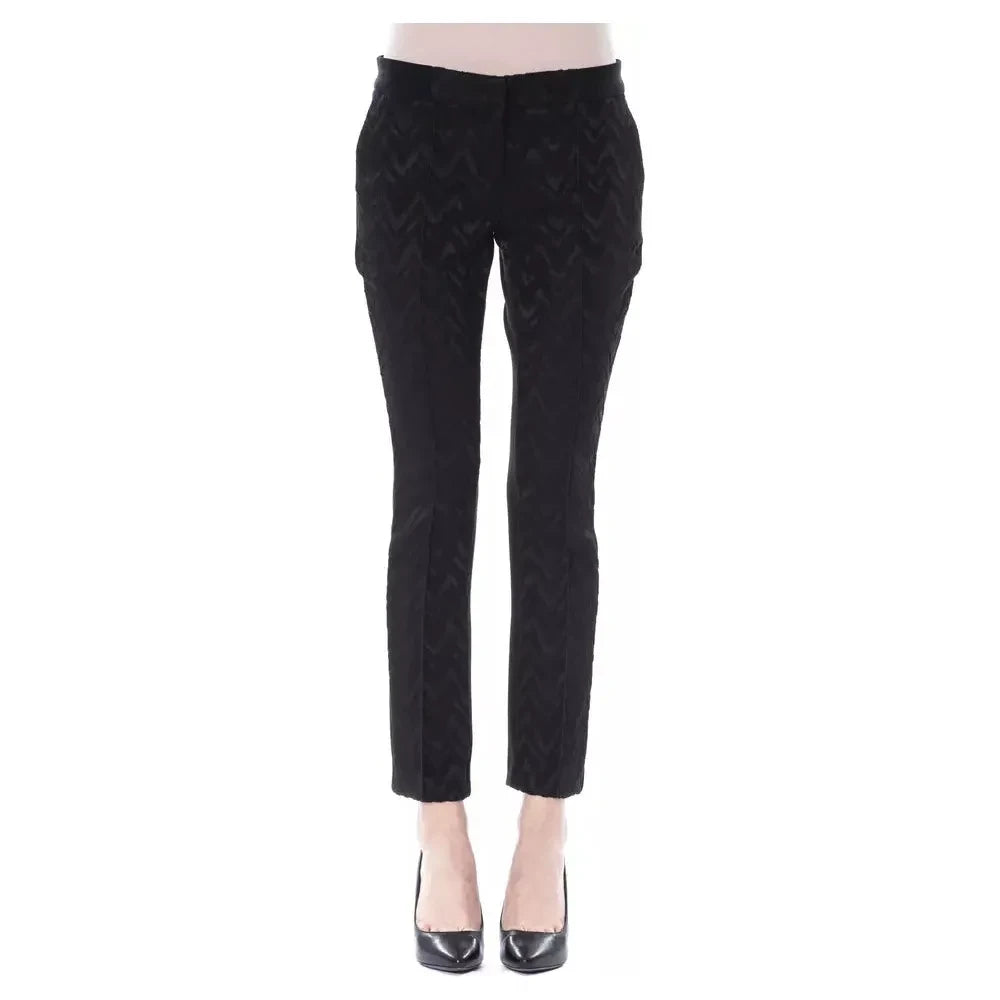 BYBLOS Black Acrylic Women Pants BYBLOS