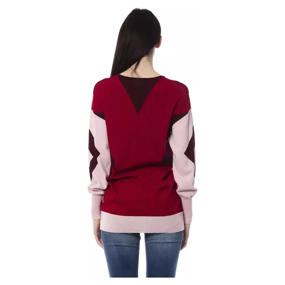 BYBLOS Burgundy Wool Women Sweater BYBLOS