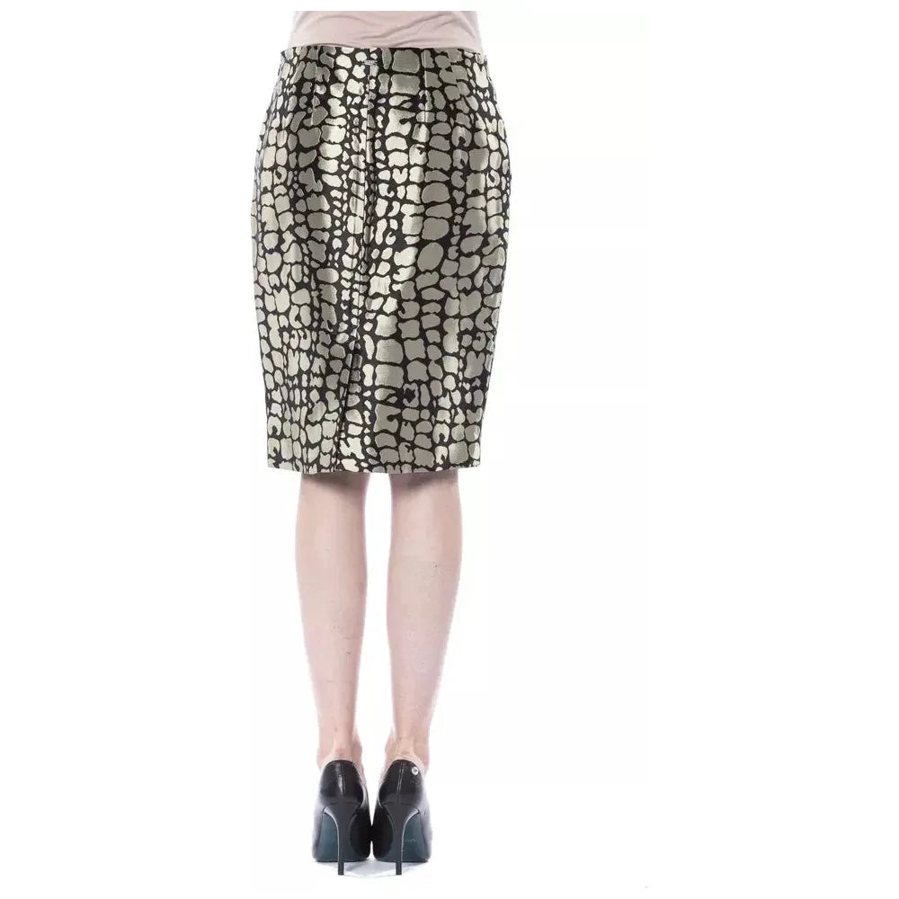 BYBLOS Elegant Gold Tube Short Skirt WOMAN SKIRTS BYBLOS