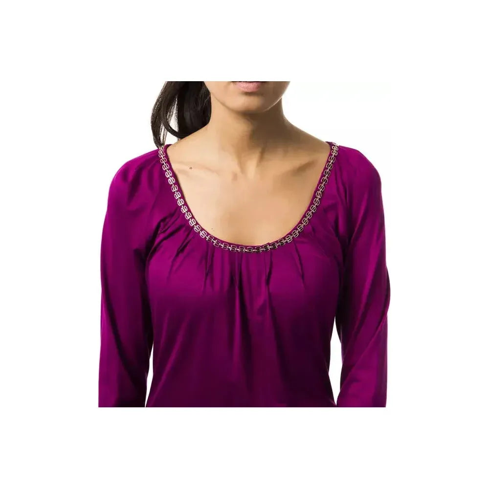 BYBLOS Purple Viscose Women Top BYBLOS