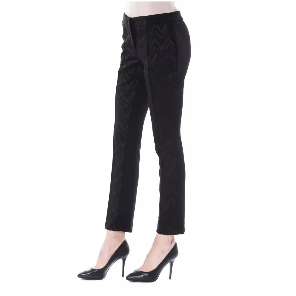 BYBLOS Black Acrylic Women Pants BYBLOS