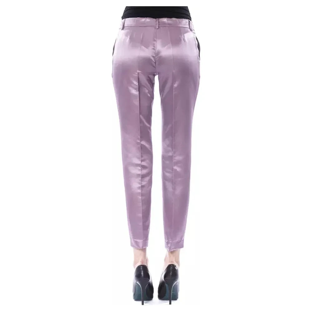 BYBLOS Purple Cotton Women Pants BYBLOS