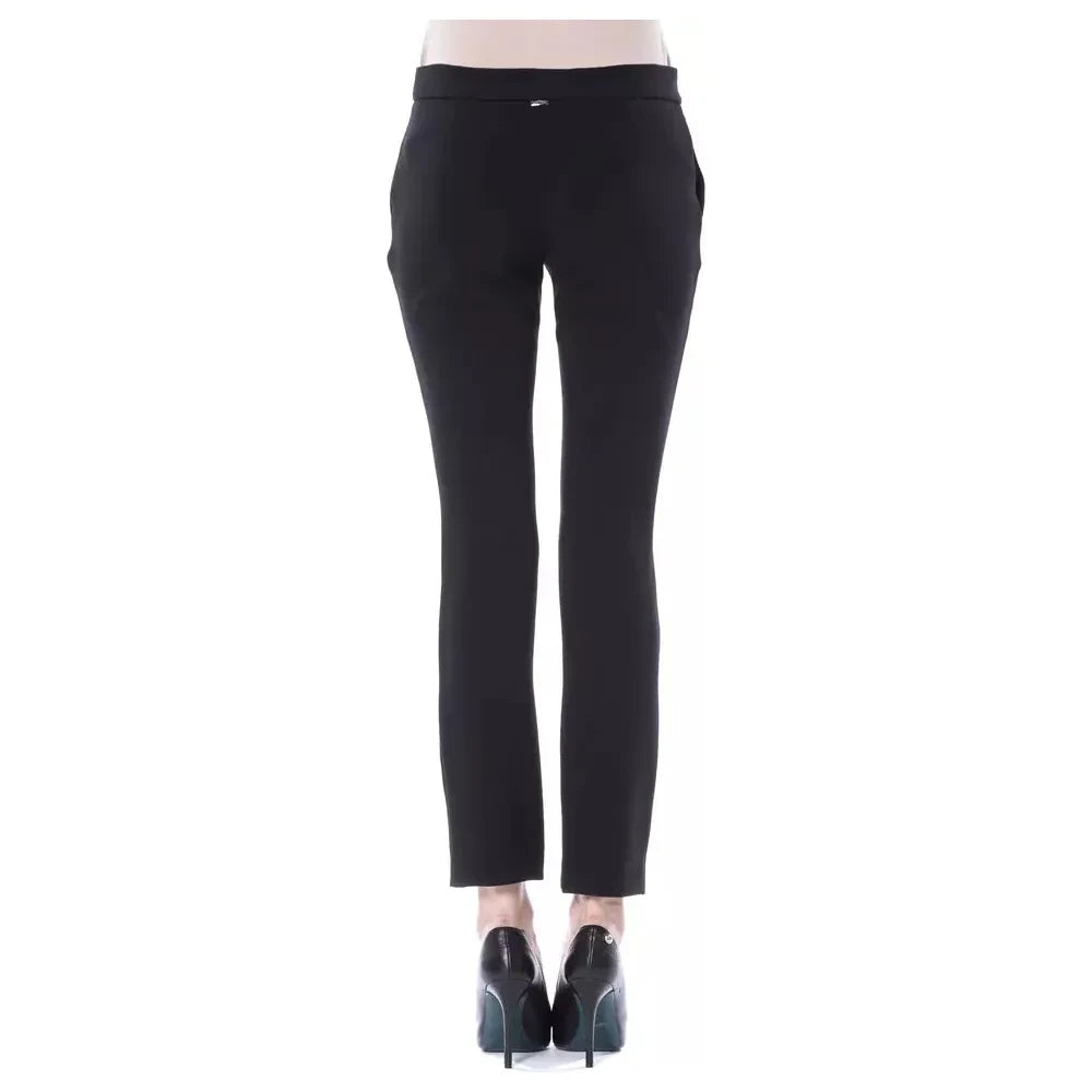 BYBLOS Black Polyester Women Pants BYBLOS