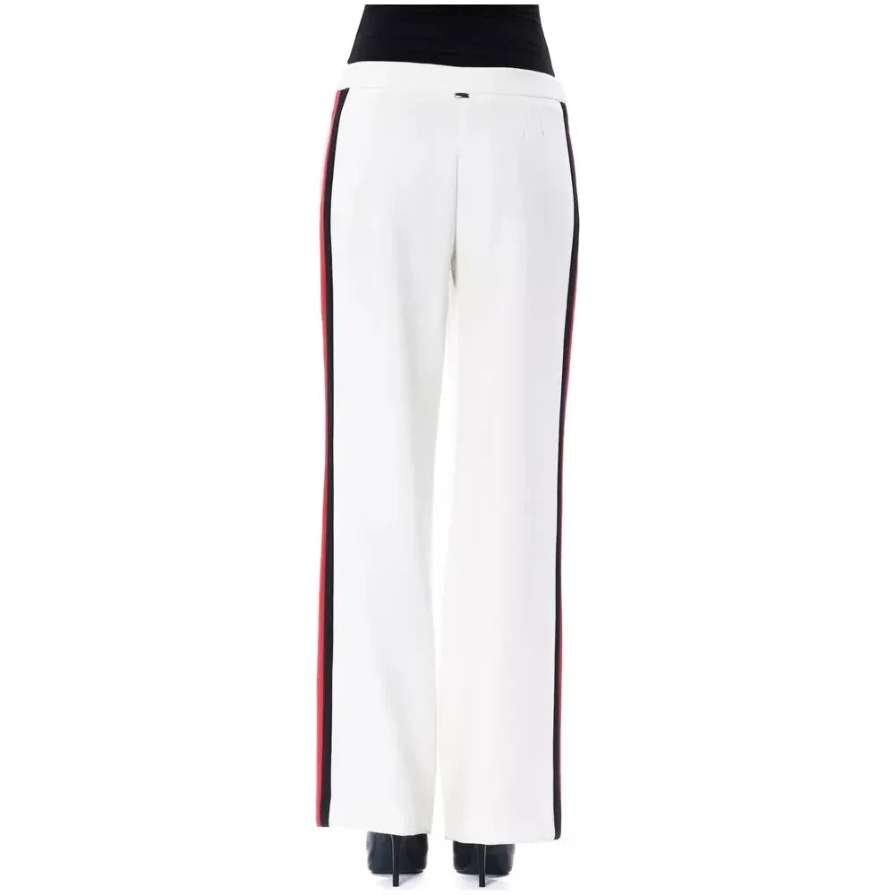 BYBLOS White Polyester Women Pants Jeans & Pants BYBLOS