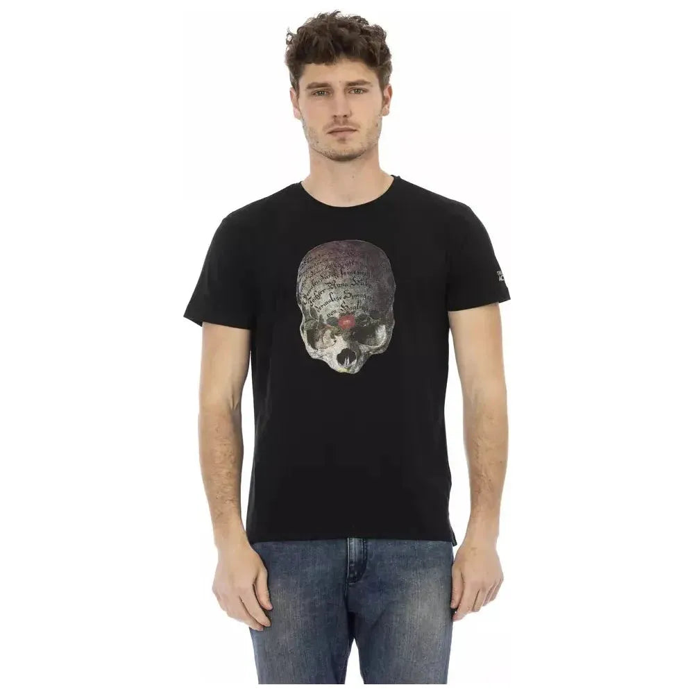 Trussardi Action Black Cotton Men's T-Shirt