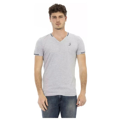 Trussardi Action Gray Cotton Men's T-Shirt